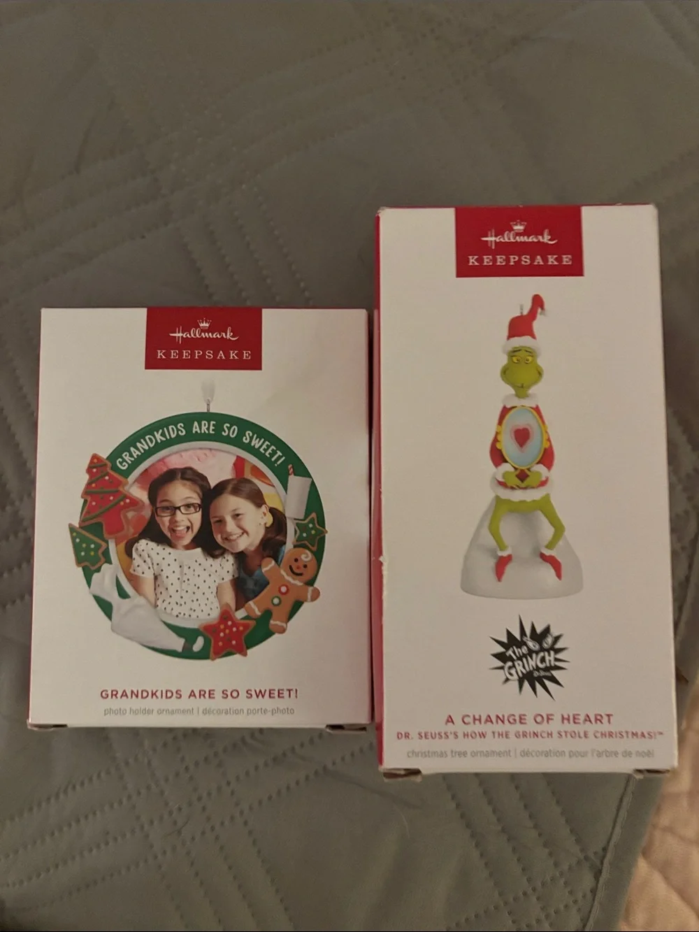 'A Change of Heart' Grinch Ornament & Grandkids are So Sweet! Hallmark Keepsake